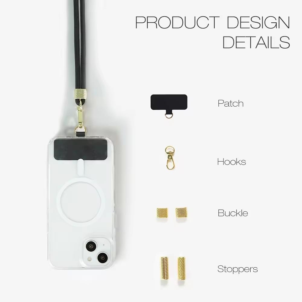 adjustable phone case lanyard