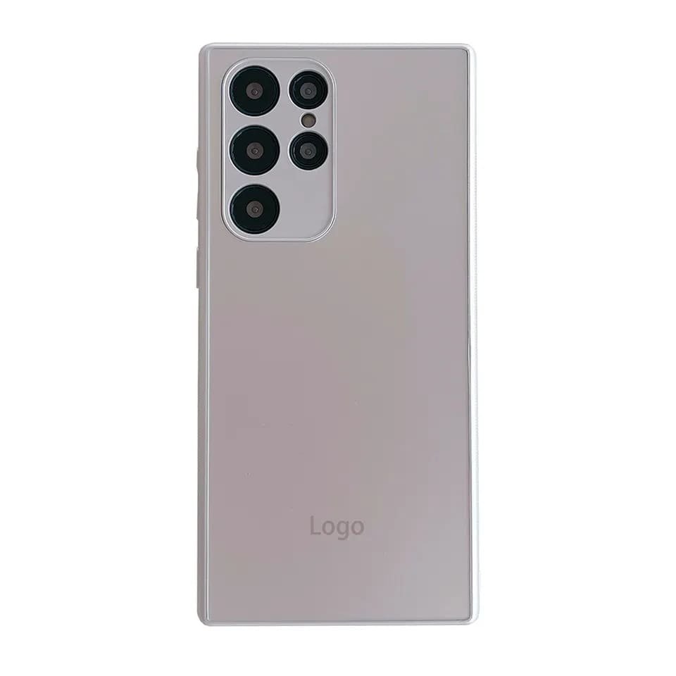 Custom Logo Anti-Fingerprint Tempered Glass Phone Case