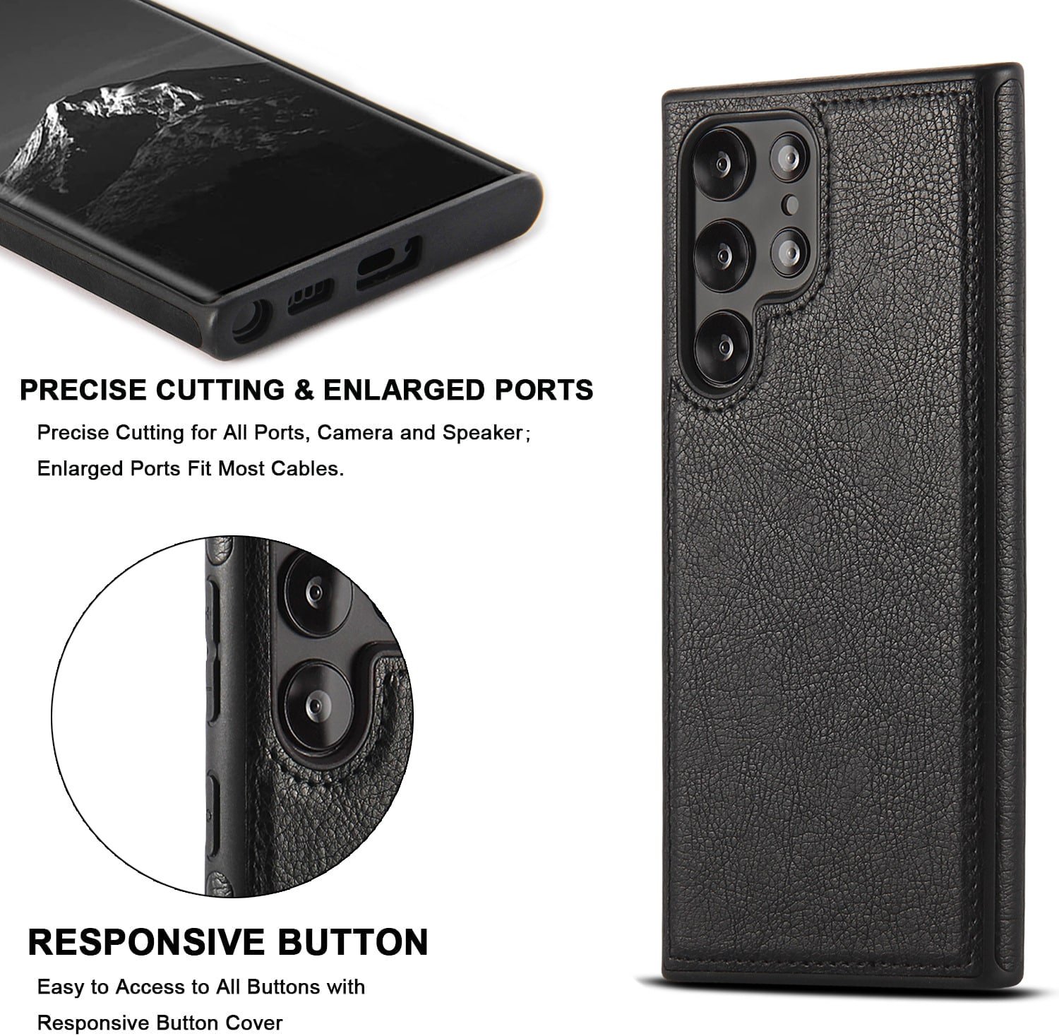 Leather Phone Case for Samsung