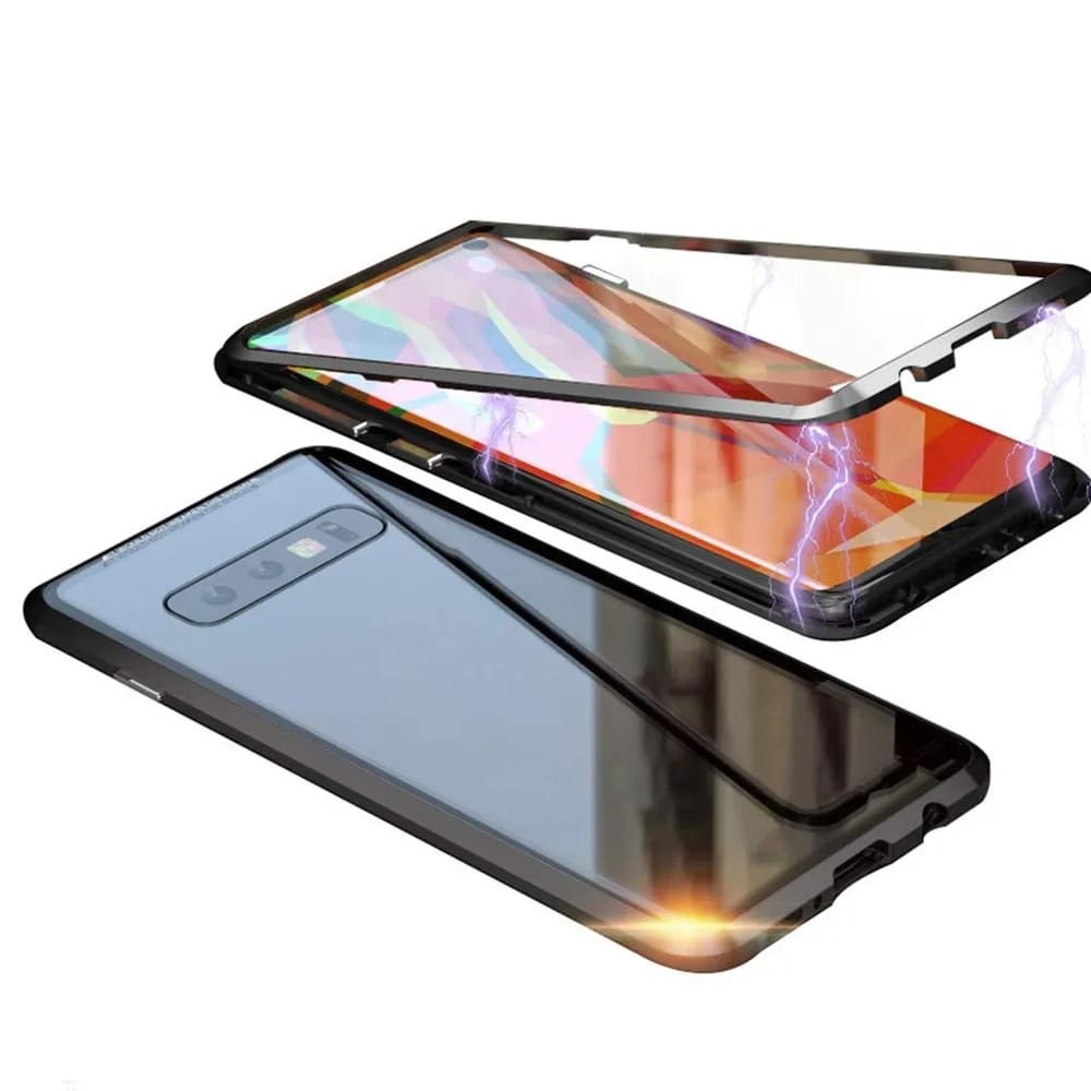 magnetic tempered glass double-sided phone case