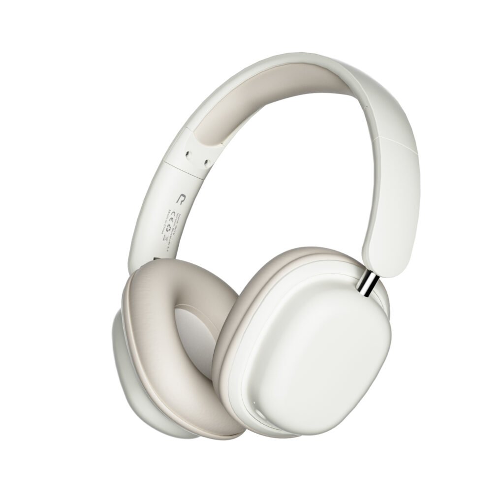over ear headset white