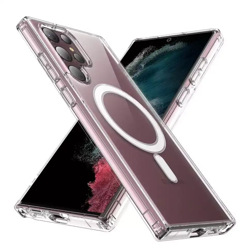 Shockproof TPU Transparent Samsung S23 Ultra Acrylic Clear Phone Case