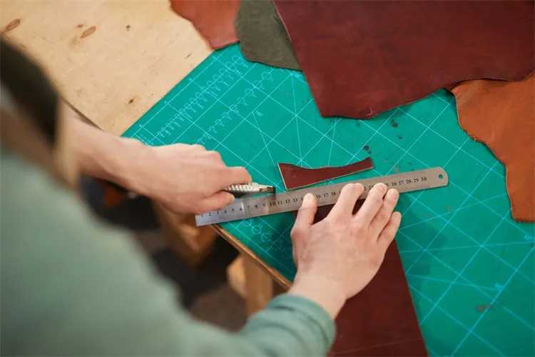 Leather Cutting at the Dolit factory